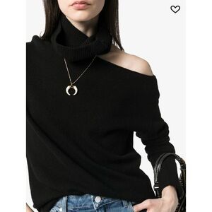 Paige cold-shoulder turtleneck sweater